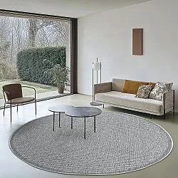 Rund Teppich - Tromsø (grau)