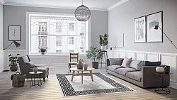 Wilton-Teppich - Kuba (weiß)