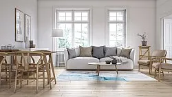 Wilton-Teppich - Koloa (blau)