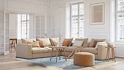 Wilton-Teppich - Lagos (blau)