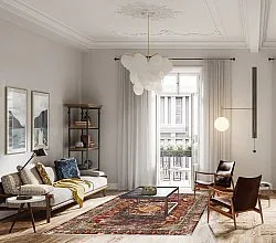 Wilton-Teppich - Idri (rot/multi)