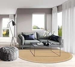 Rund Teppich (sisal) - Agave (beige/elfenbein)