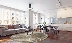 Rund Teppich - Lagos (beige)