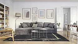 Wilton-Teppich - Cerasia (schwarz/gold)