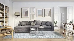 Wilton-Teppich - Sevgi (grau/weiß)