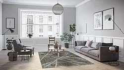 Wilton-Teppich - Lagos (grau)