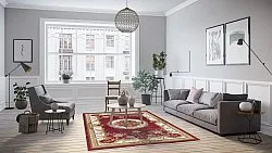 Wilton-Teppich - Marand (rot)