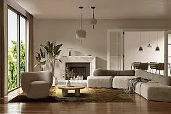 Tapis Wilton - Agost (marron/beige)