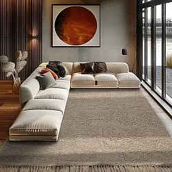 Hochflorteppiche - Alba Natural Cotton Shaggy (beige)