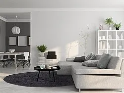 Runde Teppiche - Antuco (dunkelgrau)