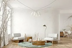 Runde Teppiche - Aranga Super Soft Fur (grün)