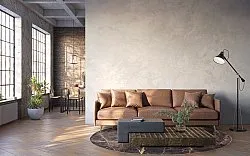 Rund Teppich - Aris (schwarz/gold)