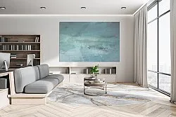 Tapis rond - Genova (gris/blanc/doré)