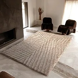 Hochflorteppiche - Indra Natural Cotton Shaggy (beige)