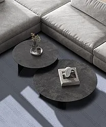 Baumwollteppich - Lilje (blau)