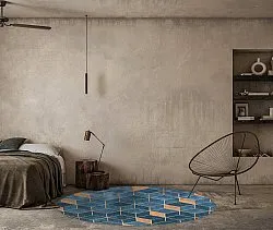 Rund Teppich - Brigooda (hellblau)