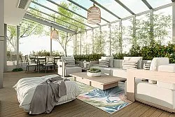 Tapis d’intérieur et d’extérieur - Havana (crème/multi)