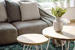 Tapis ronds - Cosy (vert foncé)