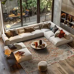 Wilton-Teppich - Douz (rot/multi)