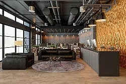 Rund Teppich - Douz (rosa/multi)