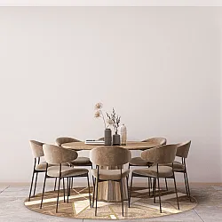 Rund Teppich - Amasra (beige)