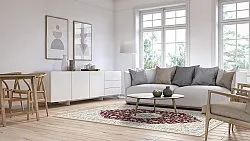 Tapis Wilton - Arabella (bordeaux)