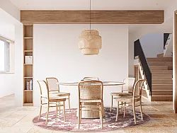 Rund Teppich - Taknis (rot)