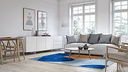 Wilton-Teppich - Lazio (blau)