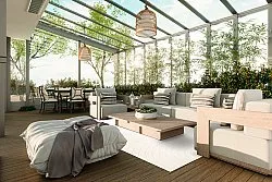 Tapis d’intérieur et d’extérieur - Hayden (blanc cassé)