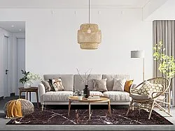 Wilton-Teppich - Nara (schwarz/gold)