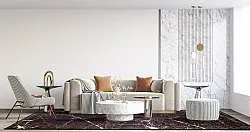 Wilton-Teppich - Nara (schwarz/gold)