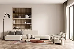 Tapis Wilton - Jade (beige/rose)