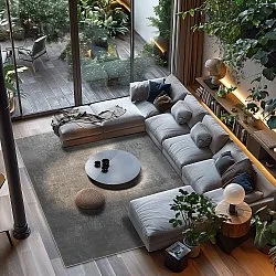 Wilton-Teppich - Lynton (dunkelgrau)