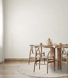 Tapis rond - Amora (blanc cassé)