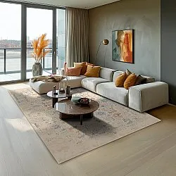 Wilton-Teppich - Oakley (beige/blau)