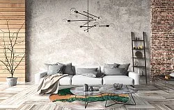 Tapis rond - Padova (vert/orange)