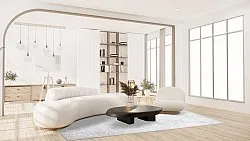 Tapis Wilton - Santi (gris clair/blanc)