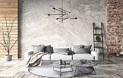 Tapis rond - Rosia (bleu/gris)