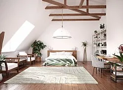 Tapis à poils longs - Elvira (blanc cassé)