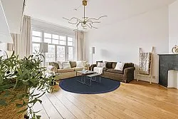 Tapis rond (sisal) - Agave (bleu foncé)