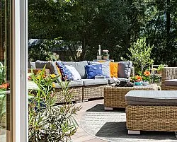 Runde Teppiche - Indoor/Outdoor Kendall (cream/grau)