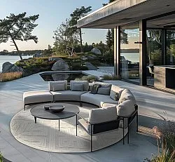 Runde Teppiche - Indoor/Outdoor Shirley (cream)