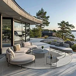 Runde Teppiche - Indoor/Outdoor Shirley (cream)