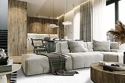 Wilton-Teppich - Zebra boarder (schwarz/weiß)