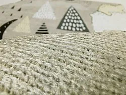 Kinderteppich - Piggyback Ride (grau)