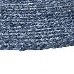 Runder Juteteppich - Amasia (blau)