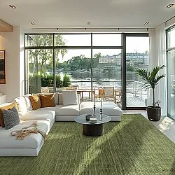 Juteteppich - Amasia (militärgrün)