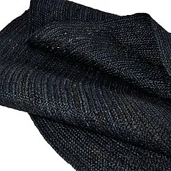 Runder Juteteppich - Amasia (dunkelblau)