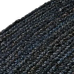 Runder Juteteppich - Amasia (dunkelblau)