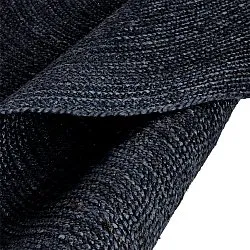 Runder Juteteppich - Amasia (dunkelblau)